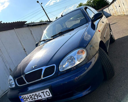 Синий Дэу Ланос, объемом двигателя 1.5 л и пробегом 180 тыс. км за 2800 $, фото 1 на Automoto.ua