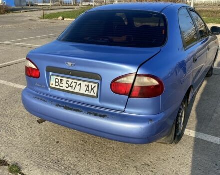 Синий Дэу Ланос, объемом двигателя 1.4 л и пробегом 320 тыс. км за 1300 $, фото 3 на Automoto.ua