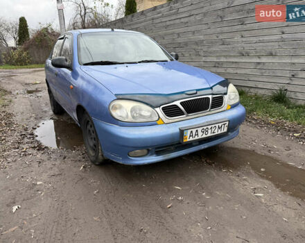 Синий Дэу Ланос, объемом двигателя 1.4 л и пробегом 224 тыс. км за 1390 $, фото 1 на Automoto.ua