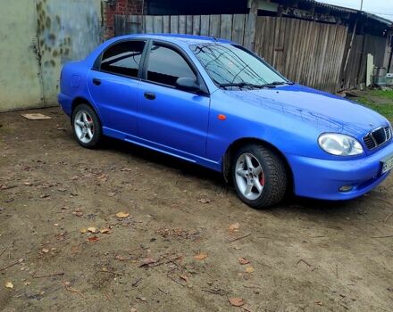 Синий Дэу Ланос, объемом двигателя 1.5 л и пробегом 97 тыс. км за 3500 $, фото 1 на Automoto.ua