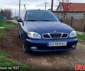 Синий Дэу Ланос, объемом двигателя 1.5 л и пробегом 147 тыс. км за 3000 $, фото 1 на Automoto.ua