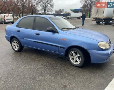 Синий Дэу Ланос, объемом двигателя 1.5 л и пробегом 220 тыс. км за 2300 $, фото 1 на Automoto.ua