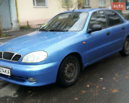 Синий Дэу Ланос, объемом двигателя 1.6 л и пробегом 135 тыс. км за 2000 $, фото 3 на Automoto.ua