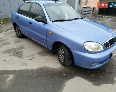 Синий Дэу Ланос, объемом двигателя 1.5 л и пробегом 295 тыс. км за 2600 $, фото 2 на Automoto.ua