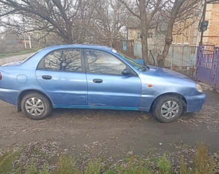 Синий Дэу Ланос, объемом двигателя 1.4 л и пробегом 223 тыс. км за 1066 $, фото 1 на Automoto.ua