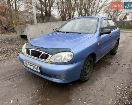Синий Дэу Ланос, объемом двигателя 1.3 л и пробегом 224 тыс. км за 1490 $, фото 3 на Automoto.ua