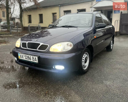 Синий Дэу Ланос, объемом двигателя 1.5 л и пробегом 123 тыс. км за 2300 $, фото 1 на Automoto.ua
