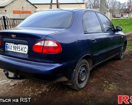 Синий Дэу Ланос, объемом двигателя 1.5 л и пробегом 147 тыс. км за 3000 $, фото 3 на Automoto.ua