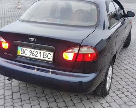 Синий Дэу Ланос, объемом двигателя 1.5 л и пробегом 194 тыс. км за 2593 $, фото 2 на Automoto.ua