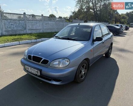 Синий Дэу Ланос, объемом двигателя 1.5 л и пробегом 221 тыс. км за 2350 $, фото 9 на Automoto.ua