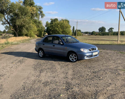 Синий Дэу Ланос, объемом двигателя 1.6 л и пробегом 106 тыс. км за 2900 $, фото 7 на Automoto.ua