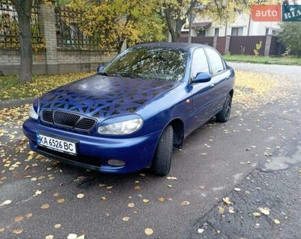 Синий Дэу Ланос, объемом двигателя 1.5 л и пробегом 200 тыс. км за 2200 $, фото 7 на Automoto.ua