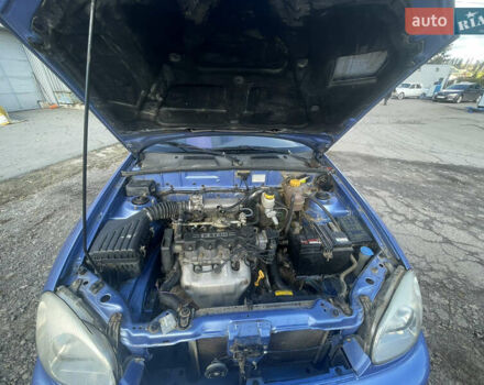 Синий Дэу Ланос, объемом двигателя 1.5 л и пробегом 102 тыс. км за 2600 $, фото 1 на Automoto.ua