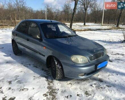 Синий Дэу Ланос, объемом двигателя 1.5 л и пробегом 140 тыс. км за 3400 $, фото 1 на Automoto.ua