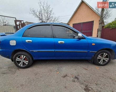 Синий Дэу Ланос, объемом двигателя 1.5 л и пробегом 360 тыс. км за 2250 $, фото 5 на Automoto.ua