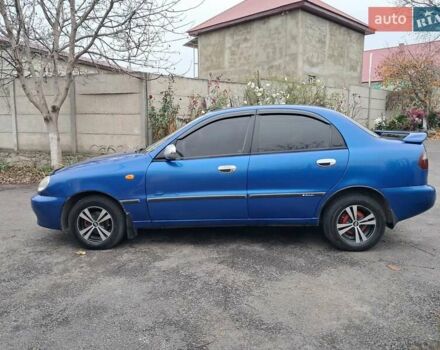 Синий Дэу Ланос, объемом двигателя 1.5 л и пробегом 360 тыс. км за 2250 $, фото 1 на Automoto.ua