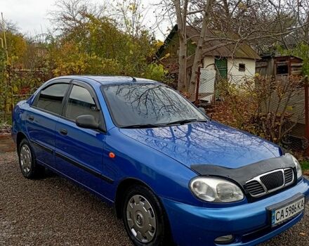 Синий Дэу Ланос, объемом двигателя 1.5 л и пробегом 185 тыс. км за 2850 $, фото 2 на Automoto.ua
