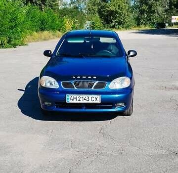 Синий Дэу Ланос, объемом двигателя 1.5 л и пробегом 150 тыс. км за 2800 $, фото 3 на Automoto.ua