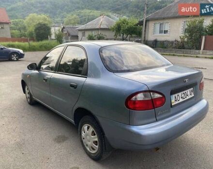 Синий Дэу Ланос, объемом двигателя 1.5 л и пробегом 128 тыс. км за 3100 $, фото 2 на Automoto.ua