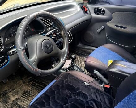 Синий Дэу Ланос, объемом двигателя 1.5 л и пробегом 201 тыс. км за 2300 $, фото 3 на Automoto.ua