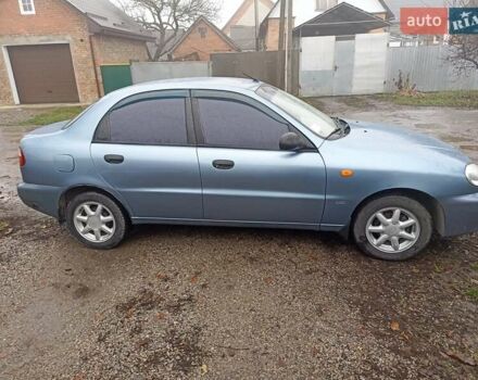 Синий Дэу Ланос, объемом двигателя 1.5 л и пробегом 125 тыс. км за 2900 $, фото 2 на Automoto.ua