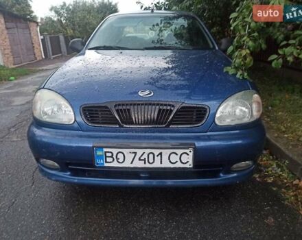 Синий Дэу Ланос, объемом двигателя 1.6 л и пробегом 208 тыс. км за 1998 $, фото 4 на Automoto.ua