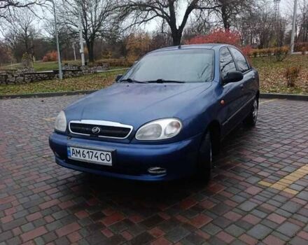 Синий Дэу Ланос, объемом двигателя 1.6 л и пробегом 280 тыс. км за 1750 $, фото 3 на Automoto.ua