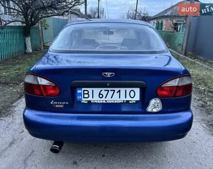 Синий Дэу Ланос, объемом двигателя 1.5 л и пробегом 243 тыс. км за 2500 $, фото 2 на Automoto.ua