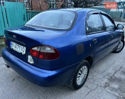 Синий Дэу Ланос, объемом двигателя 1.5 л и пробегом 243 тыс. км за 2500 $, фото 3 на Automoto.ua