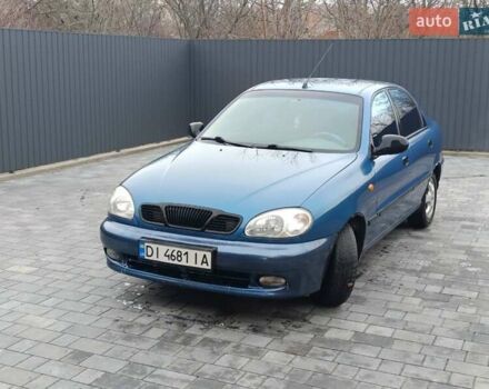Синий Дэу Ланос, объемом двигателя 1.5 л и пробегом 308 тыс. км за 2950 $, фото 1 на Automoto.ua
