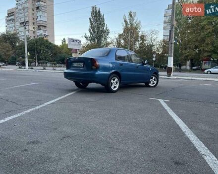 Синий Дэу Ланос, объемом двигателя 1.5 л и пробегом 125 тыс. км за 3300 $, фото 7 на Automoto.ua