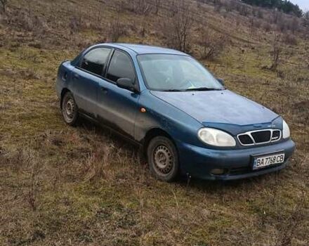Синий Дэу Ланос, объемом двигателя 1.5 л и пробегом 350 тыс. км за 1500 $, фото 1 на Automoto.ua
