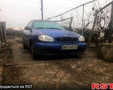 Синий Дэу Ланос, объемом двигателя 1.5 л и пробегом 362 тыс. км за 1300 $, фото 1 на Automoto.ua