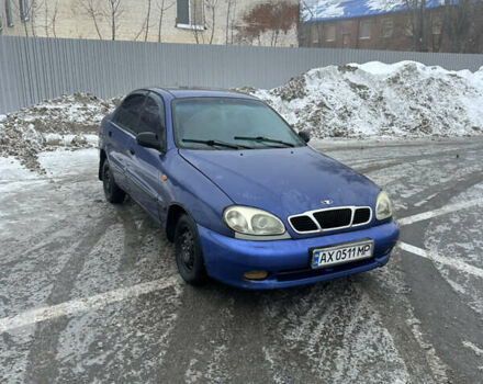 Синий Дэу Ланос, объемом двигателя 1.5 л и пробегом 250 тыс. км за 1950 $, фото 1 на Automoto.ua