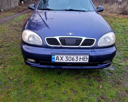 Синий Дэу Ланос, объемом двигателя 1.5 л и пробегом 214 тыс. км за 2000 $, фото 1 на Automoto.ua