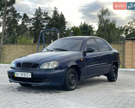 Синий Дэу Ланос, объемом двигателя 1.5 л и пробегом 147 тыс. км за 1050 $, фото 1 на Automoto.ua