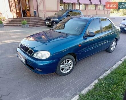 Синий Дэу Ланос, объемом двигателя 1.5 л и пробегом 180 тыс. км за 2600 $, фото 1 на Automoto.ua