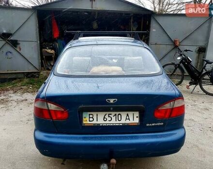 Синий Дэу Ланос, объемом двигателя 1.5 л и пробегом 75 тыс. км за 1200 $, фото 1 на Automoto.ua