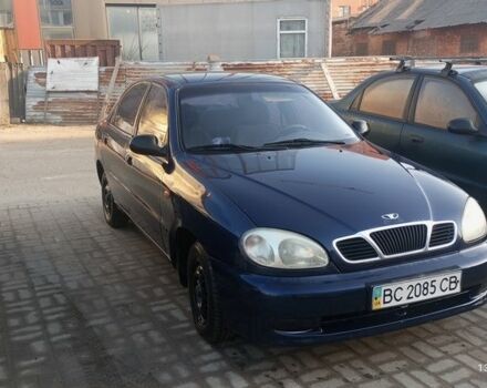 Синий Дэу Ланос, объемом двигателя 1.3 л и пробегом 247 тыс. км за 500 $, фото 1 на Automoto.ua