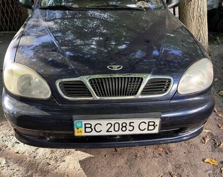 Синий Дэу Ланос, объемом двигателя 1.3 л и пробегом 200 тыс. км за 553 $, фото 1 на Automoto.ua