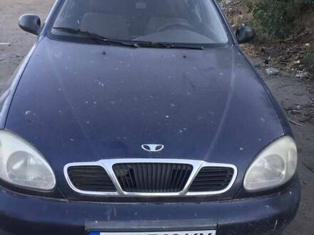 Синий Дэу Ланос, объемом двигателя 1.5 л и пробегом 280 тыс. км за 1100 $, фото 1 на Automoto.ua