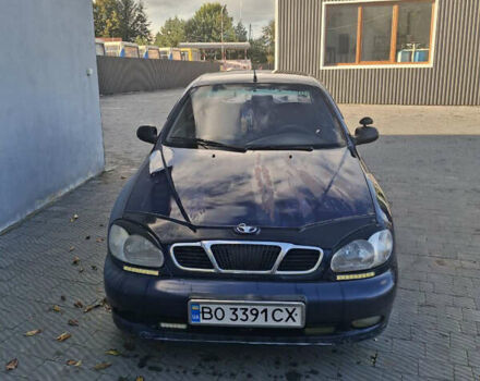 Синий Дэу Ланос, объемом двигателя 1.3 л и пробегом 300 тыс. км за 1300 $, фото 1 на Automoto.ua