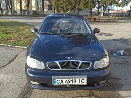 Синий Дэу Ланос, объемом двигателя 1.5 л и пробегом 152 тыс. км за 3000 $, фото 1 на Automoto.ua