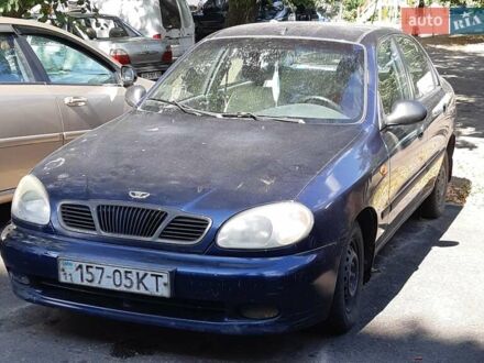 Синий Дэу Ланос, объемом двигателя 1.5 л и пробегом 300 тыс. км за 2100 $, фото 1 на Automoto.ua