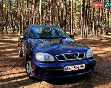 Синий Дэу Ланос, объемом двигателя 1.5 л и пробегом 197 тыс. км за 2500 $, фото 1 на Automoto.ua