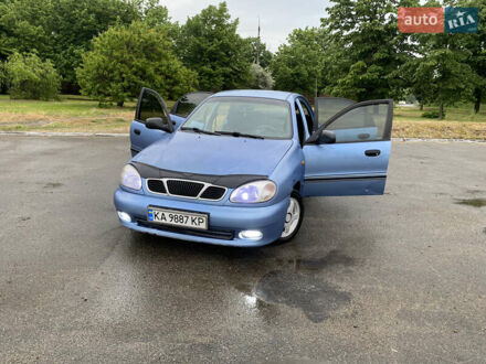 Дэу Ланос 2003 в Киеве на Automoto.ua Синий Дэу Ланос, объемом двигателя 1.6 л и пробегом 259 тыс. км за 2200 $, фото 1 на Automoto.ua