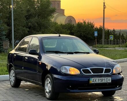 Синий Дэу Ланос, объемом двигателя 1.3 л и пробегом 200 тыс. км за 1070 $, фото 1 на Automoto.ua
