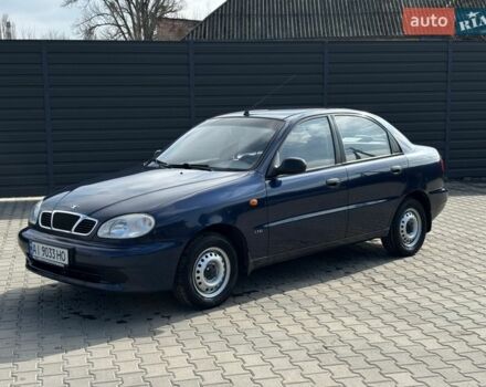 Синий Дэу Ланос, объемом двигателя 1.35 л и пробегом 208 тыс. км за 2199 $, фото 1 на Automoto.ua