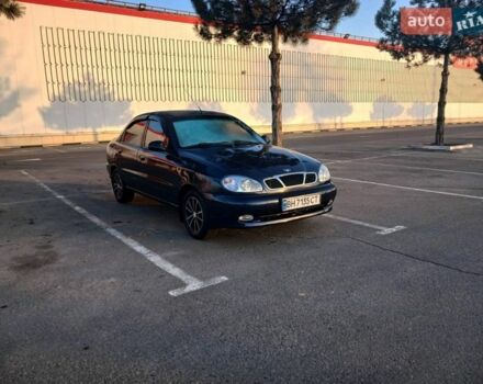 Синий Дэу Ланос, объемом двигателя 1.5 л и пробегом 300 тыс. км за 3200 $, фото 1 на Automoto.ua