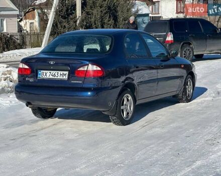 Синий Дэу Ланос, объемом двигателя 1.6 л и пробегом 220 тыс. км за 2700 $, фото 1 на Automoto.ua